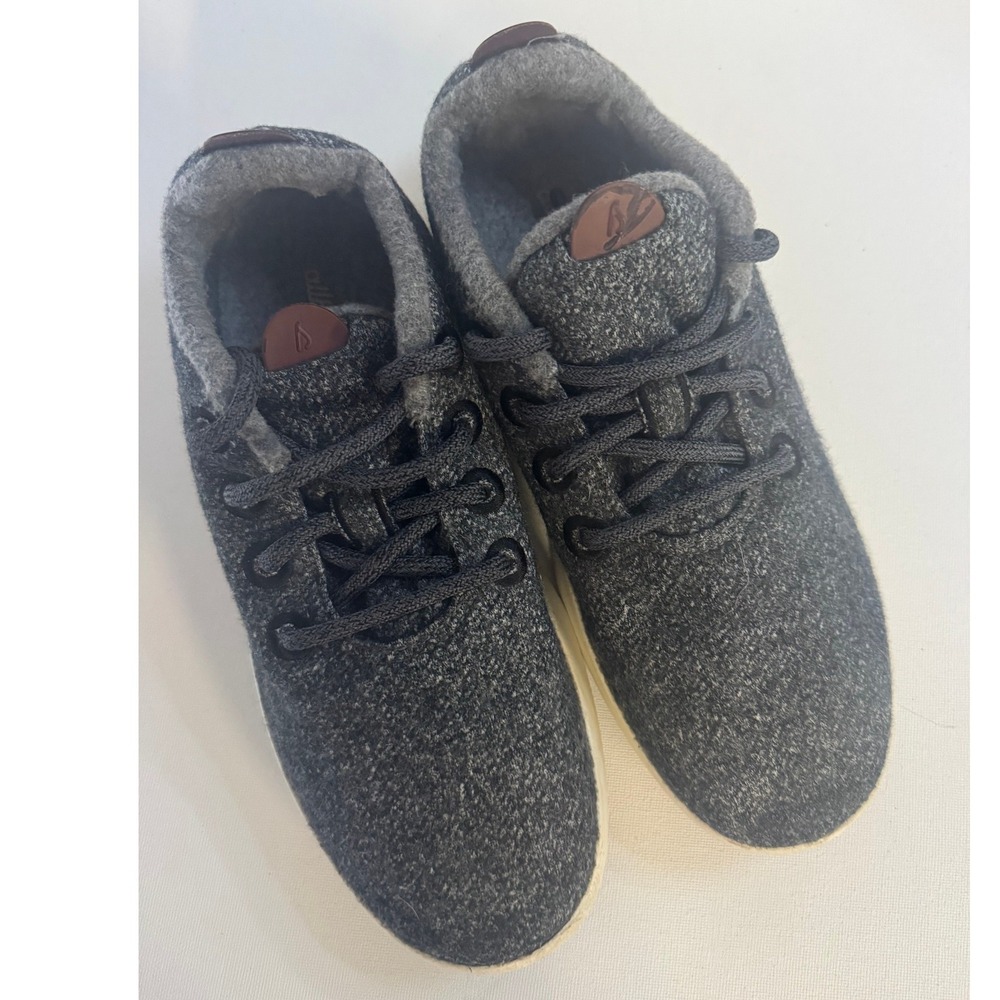 Allbirds Merino Wool Mizzle Sneakers Size W9 Grey Heather Water Repellent WRMIW9